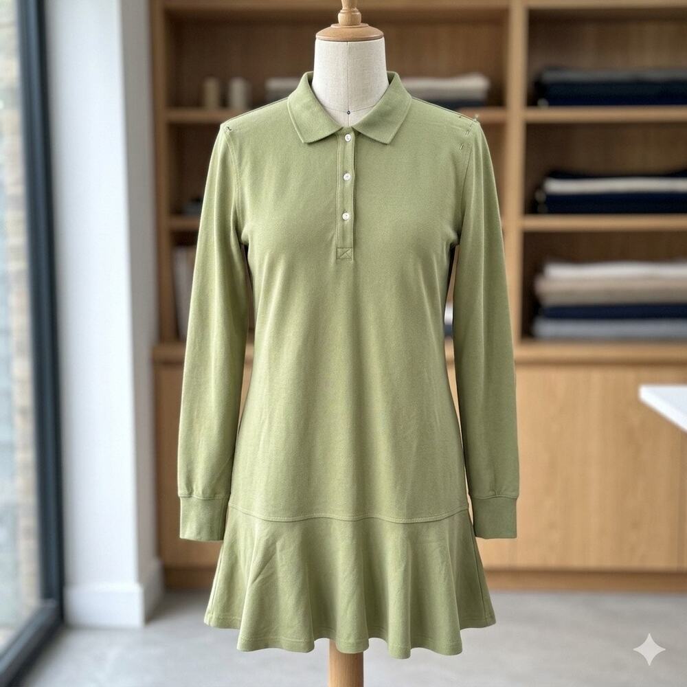 Tuckernuck Green Pique May Polo Dress Size M tenniscore country club preppy